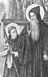 Saint Placide avec saint Benoît