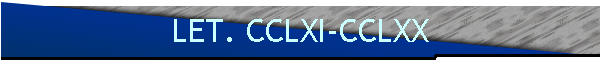 LET. CCLXI-CCLXX