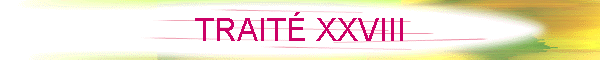 TRAITÉ XXVIII